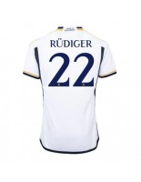 Real Madrid Antonio Rudiger #22 Domácí Dres 2023-24 Krátký Rukáv